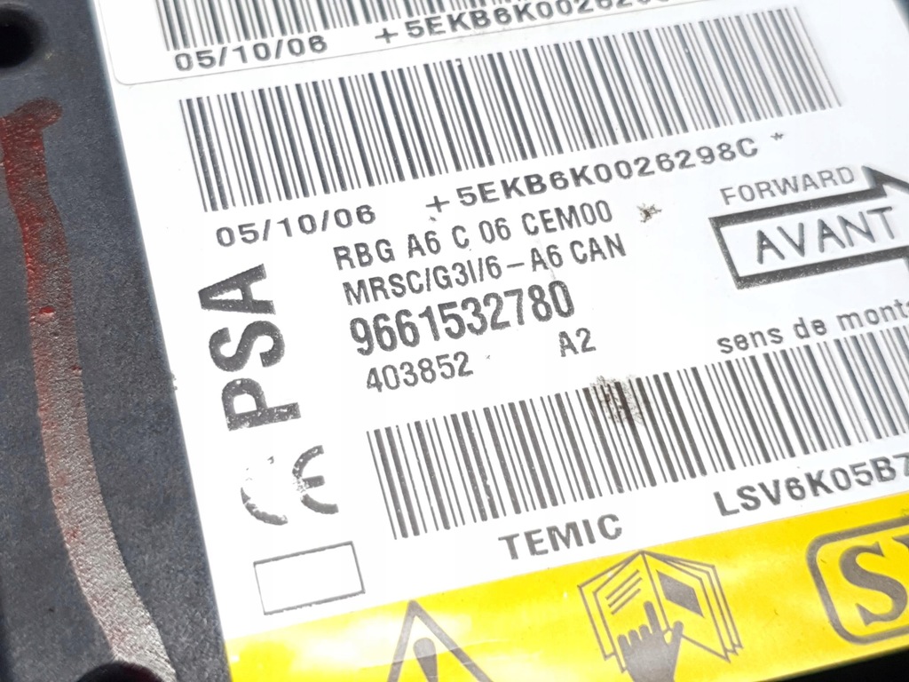 фото №4, Модуль подушек air bag citroen c2 c3 lift