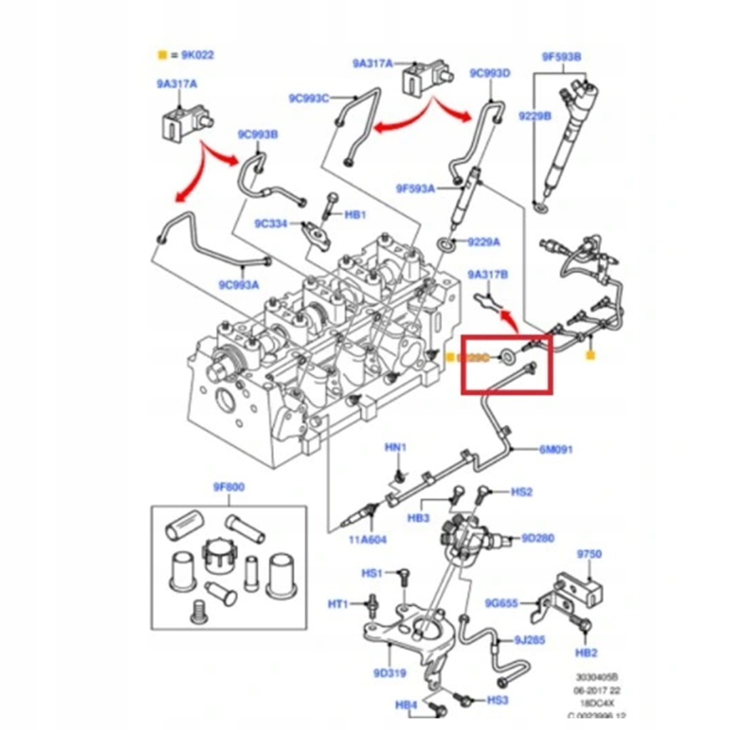 Форсунка citroen peugeot 1.6 hdi набор ремонтный монтажный Цена