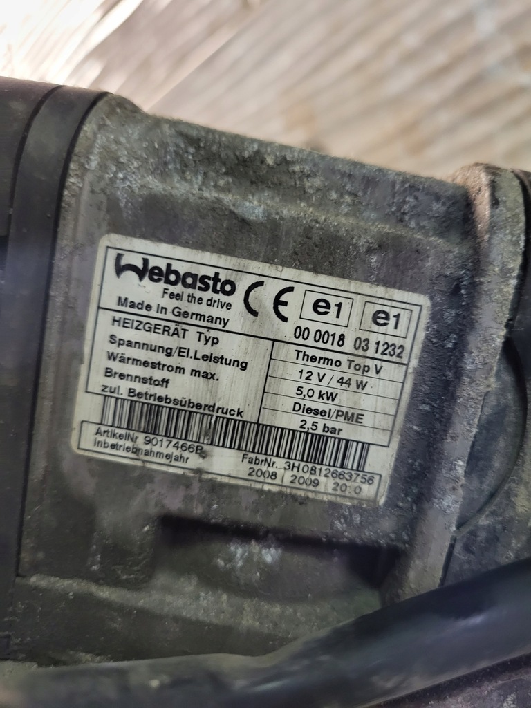 фото №7, Webasto обогреватель стояночный citroen c5 iii x7 9684520680