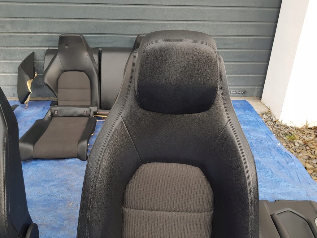 фото №9, Mercedes w207 c207 coupe сидіння заднє сидіння обшивки комплект напівшкіра