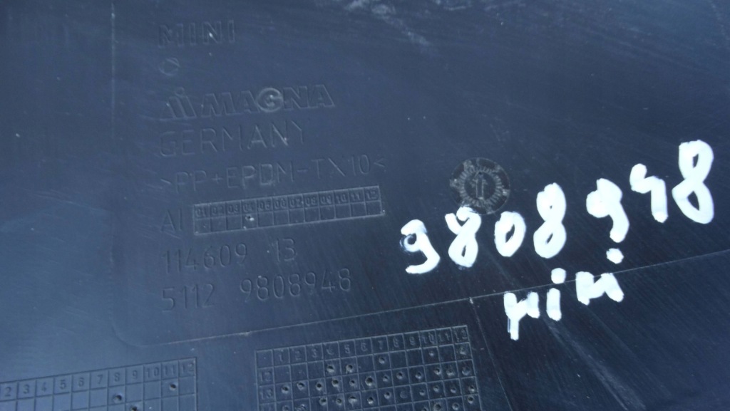 Дифузор накладка бампера задні 9808948 mini paceman r61 новий Оригінал