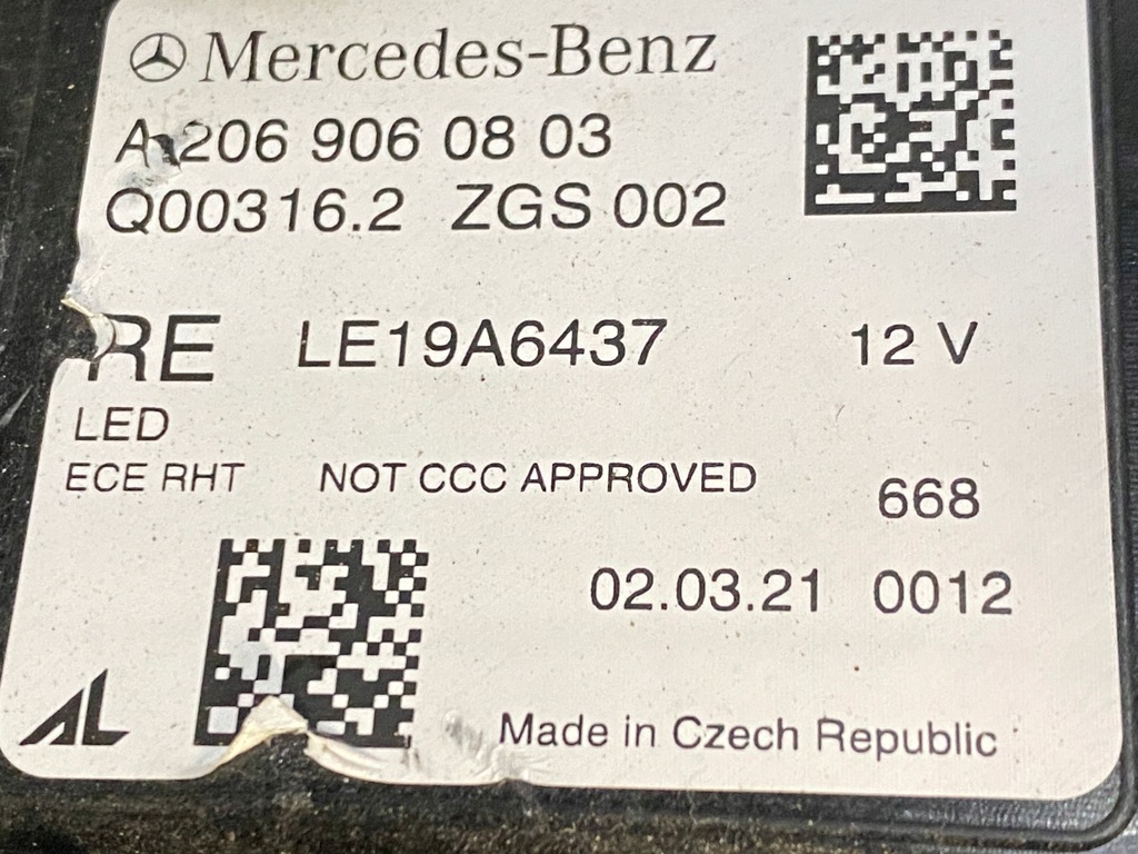 фото №12, Mercedes w206 лампы c klasa performance