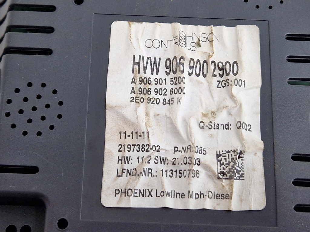 фото №7, Vw crafter 2.0 tdi счетчик приборы 2e0920845k