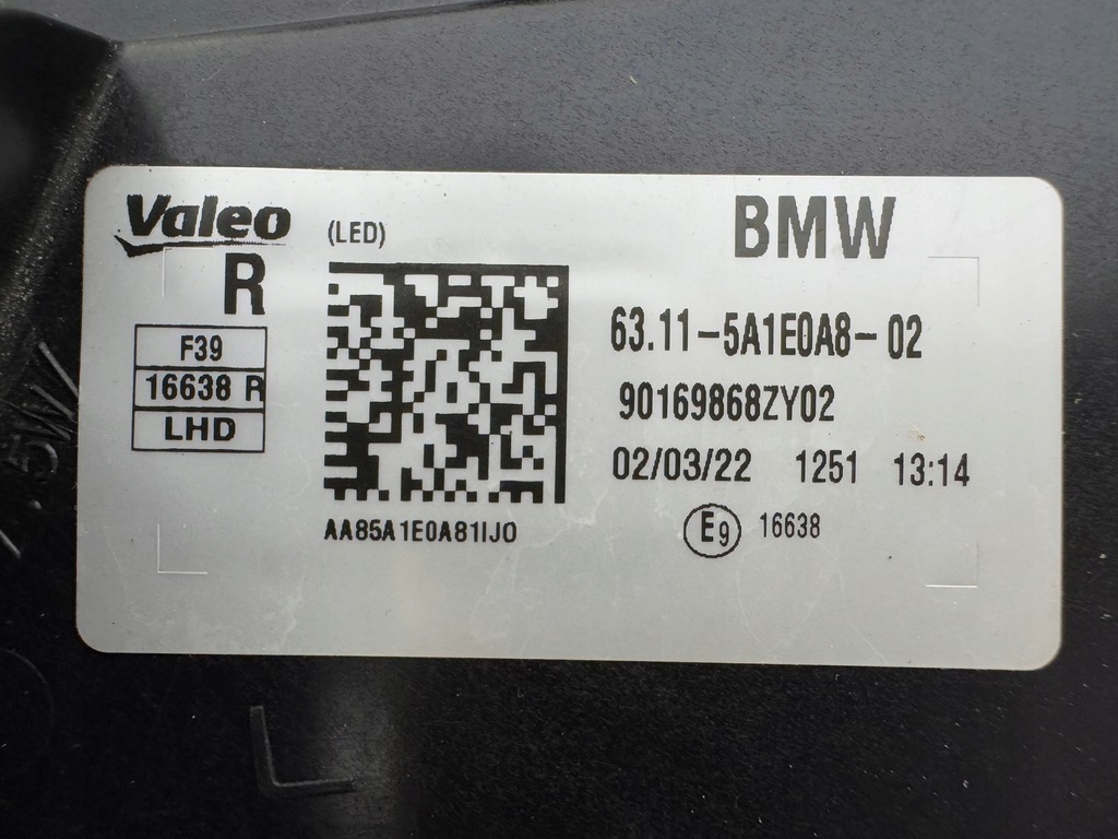 фото №13, Bmw x2 f39 full led лампа правая перед фара eur