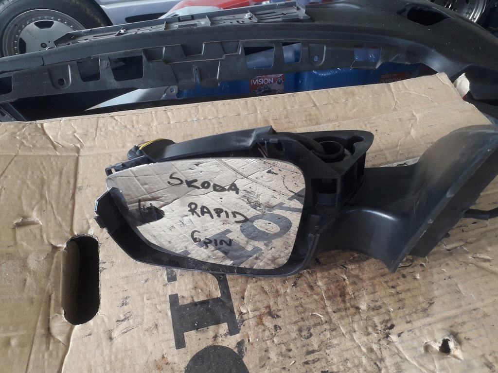 фото №1, Skoda rapid lift зеркало левая 6 pin 5jb857407k eu