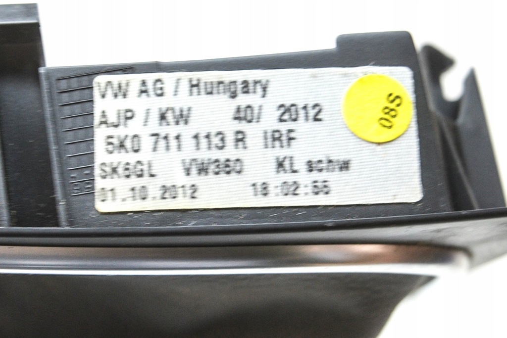 фото №7, Ручка перемикання передач volkswagen scirocco mk3 6-ступенева з захист 5k0711113r 2