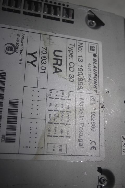 фото №4, Радіо opel zafira b