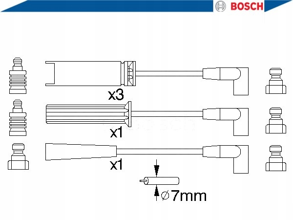 фото №4, Дроти запалювання bosch 4126 4128 300722 dkb281