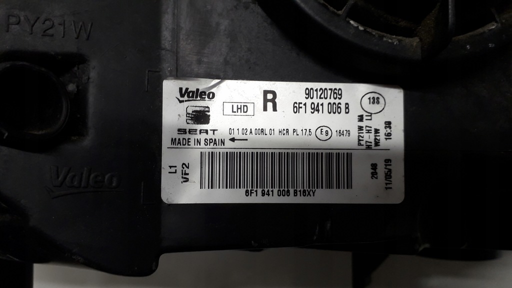 фото №8, Seat ibiza 5 v 17- лампа права передня 6f1941006b