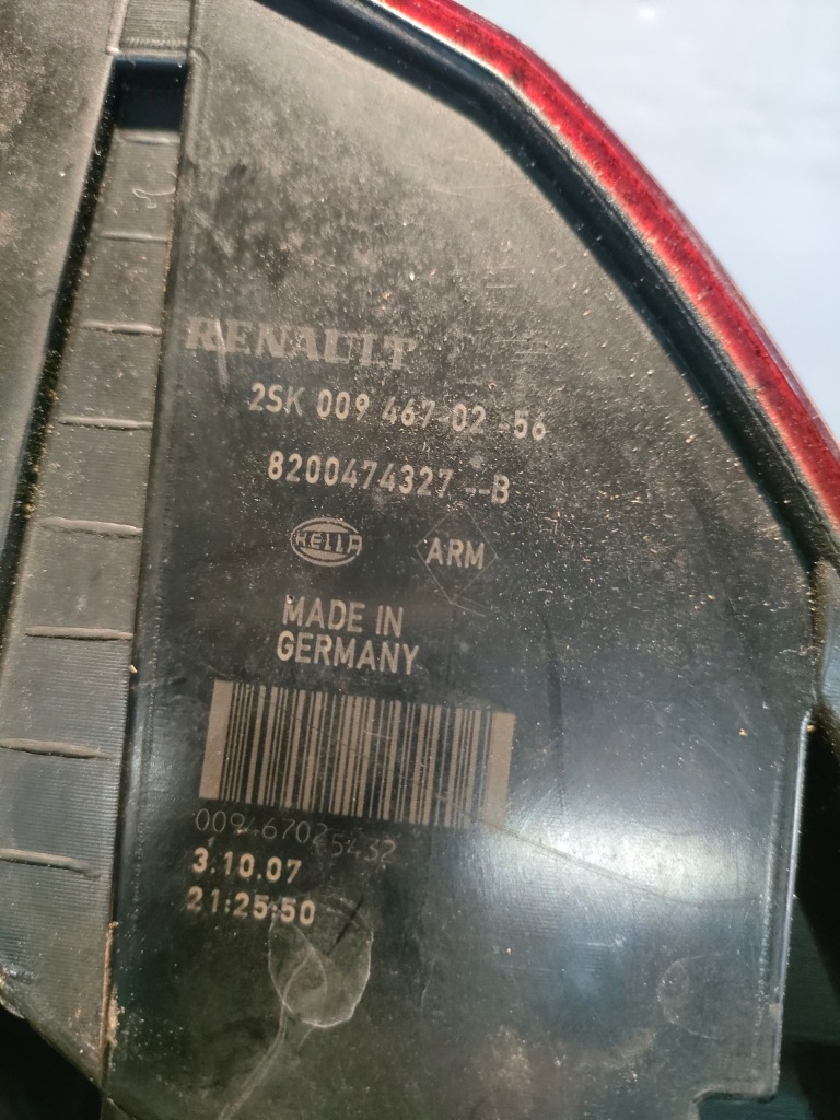фото №8, Renault scenic ii fl лампа задня права 8200474327a