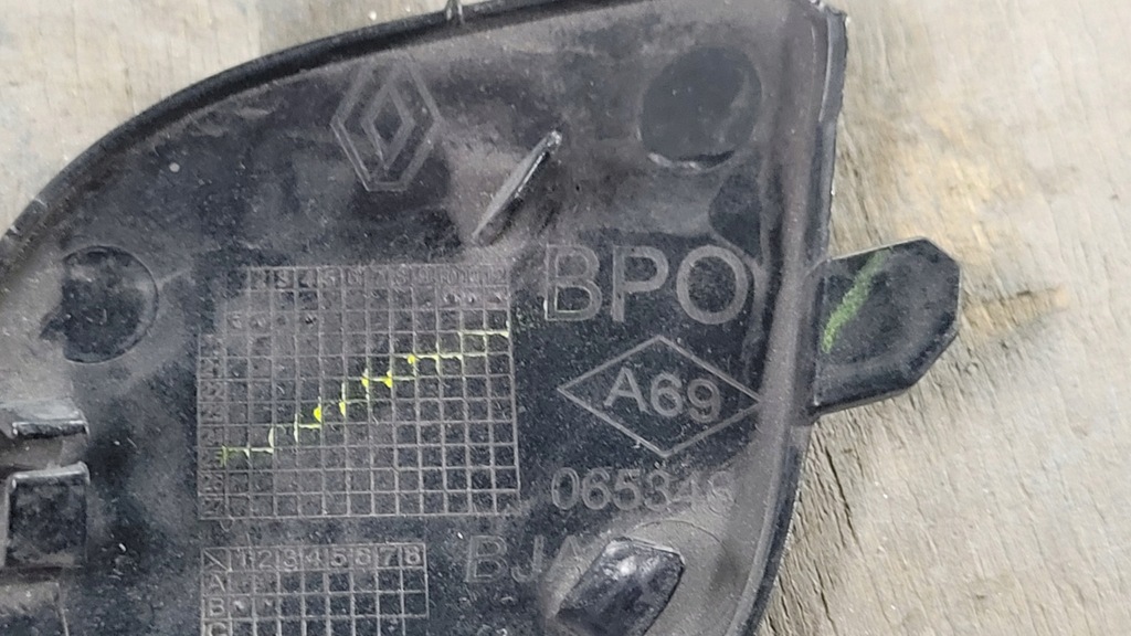 фото №6, Заглушка фаркоп бампера перед renault clio v czarna