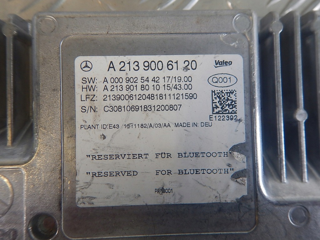 фото №10, Mercedes w213 модуль bluetooth блок управления a2139006120