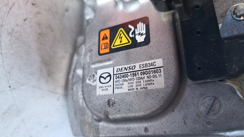 фото №4, Mazda mx-30 23r компрессор компрессор кондиционера d30l-614c0