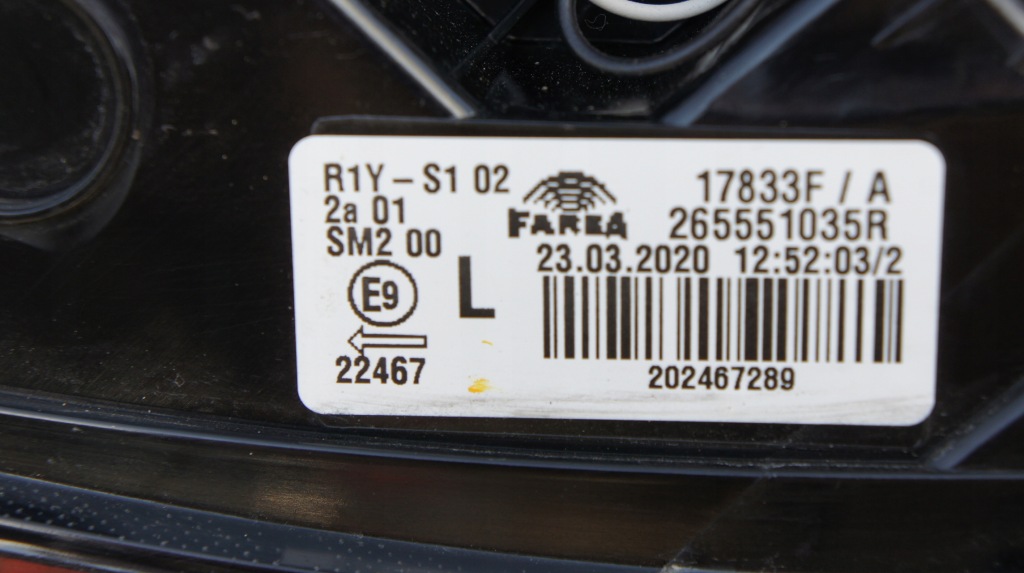 фото №5, Задняя левая правая лампа renault clio v 5 led