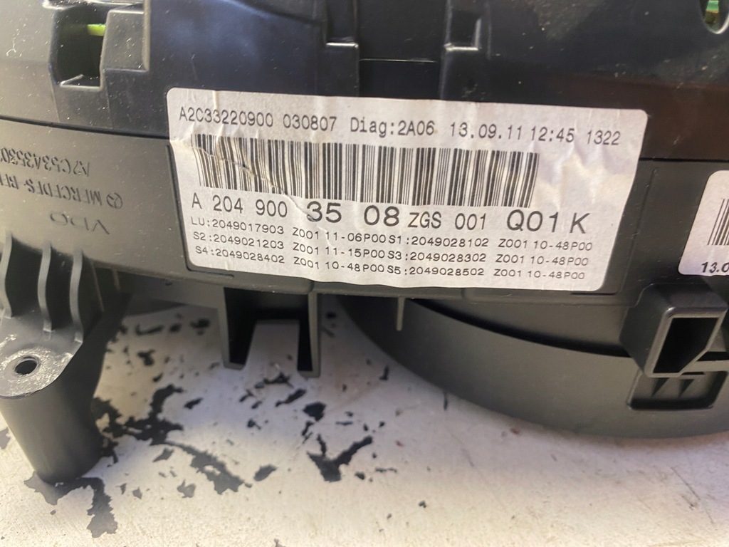 фото №8, Mercedes w204 лічильник прилади a2049003508