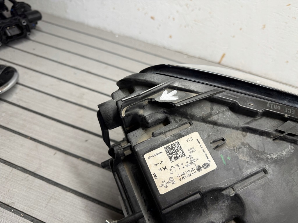 фото №7, Vw touareg ii lift 7p1 14- лампа ліва bi ксенон поворотний oryg eu ładna