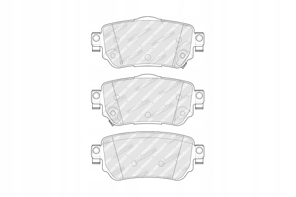 фото №2, Тормозные колодки тормозные задняя nissan leaf qashqai ii x-trail iii renault