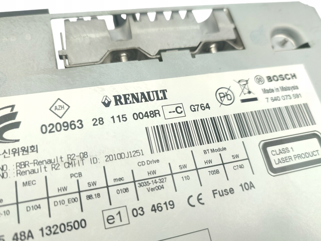 фото №4, Радіо renault latitude 2010-2013 2.0 dci 150km 281150048r