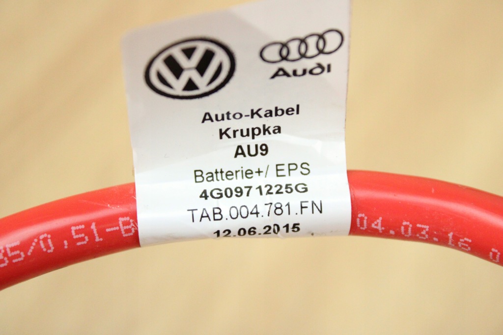 Купить Оригинальная жгут провода плюсовой аккумулятор audi a6 c7 4g0971225g 64km