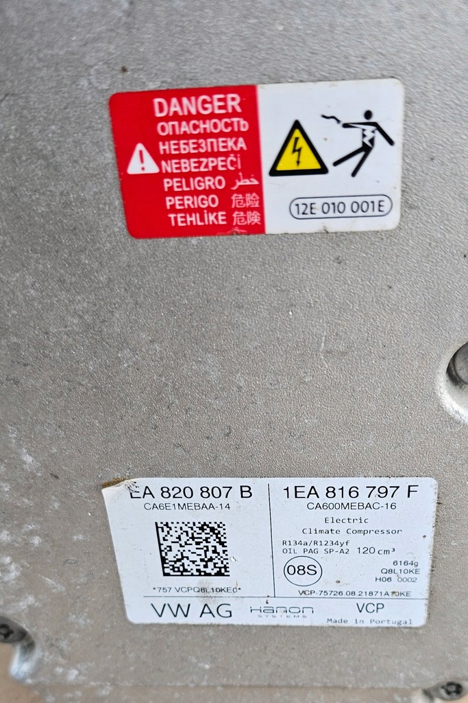 фото №7, Vw id.3 id.4 компрессор компрессор кондиционера 1ea816797f