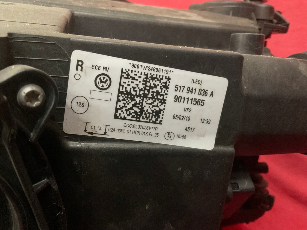 фото №8, Vw golf 517 sportsvan lift левая правая лампа full led 517941035a/517941036a