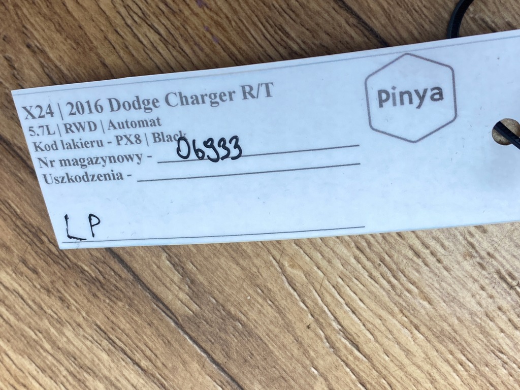 фото №13, Прокладка молдинг дверь левый перед dodge charger 2015+ usa