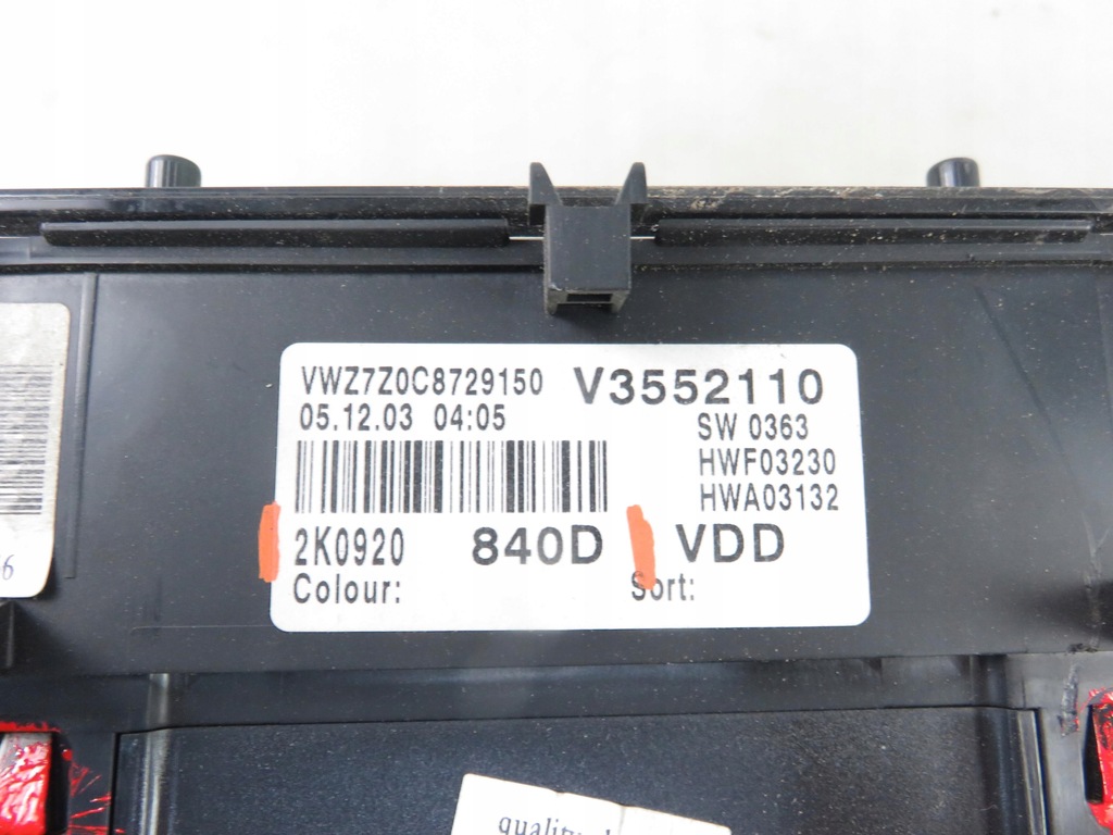 фото №6, Счетчик vw caddy iii 1.4 2k0920840d