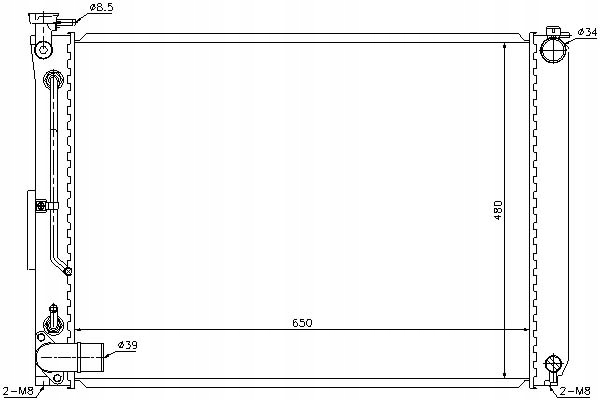 фото №1, Nissens радиатор wody lexus rx 300 mhu3_. gsu3_.