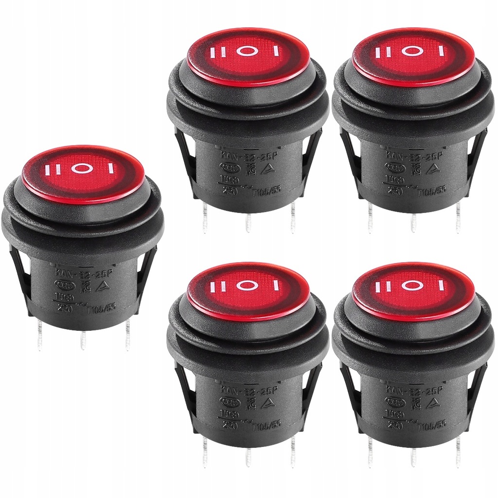 фото №1, Кнопка spdt switch коромисло marine 5 szt