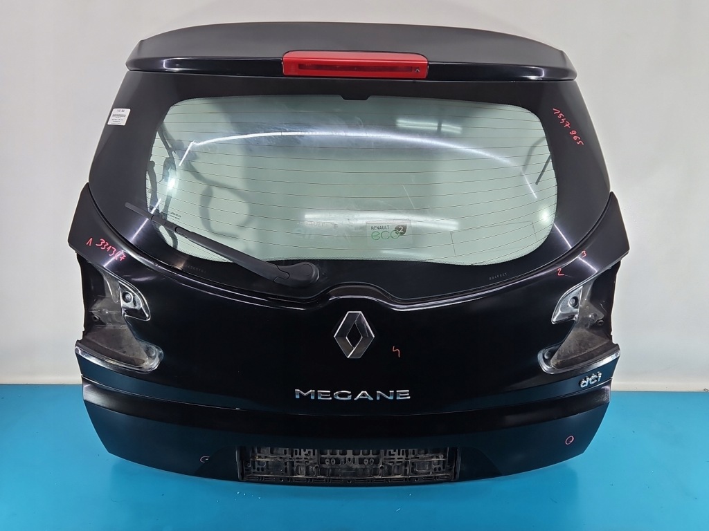 фото №2, Крышка багажника задняя стекло renault megane iii kombi tegne
