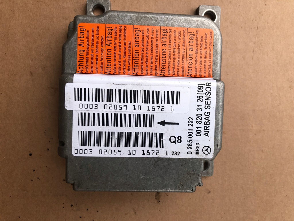 фото №1, Датчик модуль подушка безопасности mercedes-benz w168 aklasa