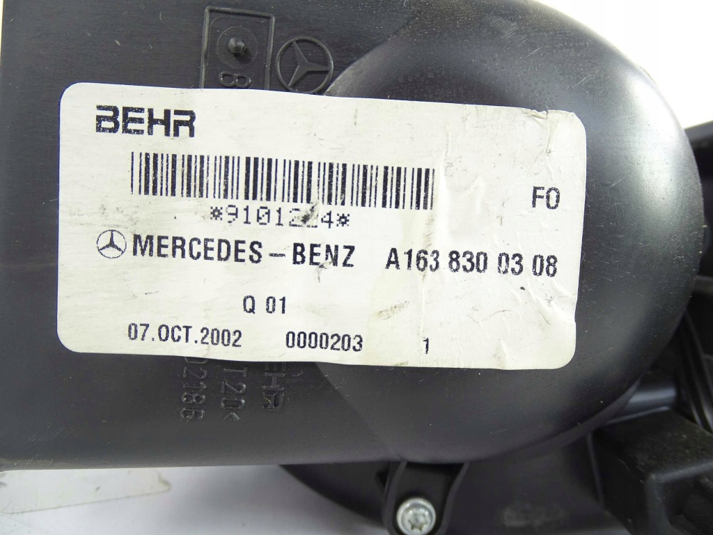 фото №3, Mercedes ml w163 lift повітродувка обігрівач задня