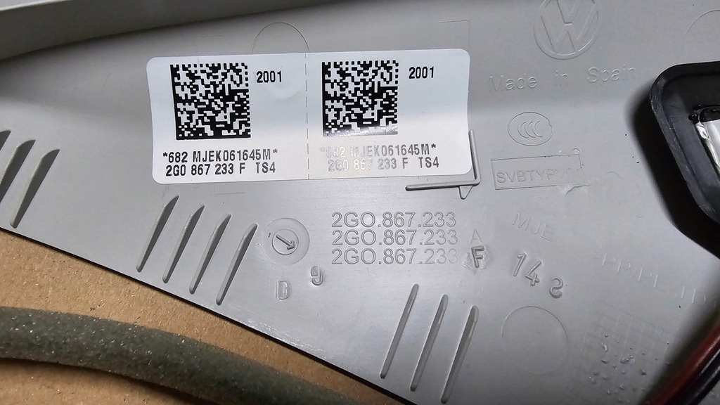 фото №8, Защита стойка блок двигателя левый перед vw polo vi 2g0867233 oryg new