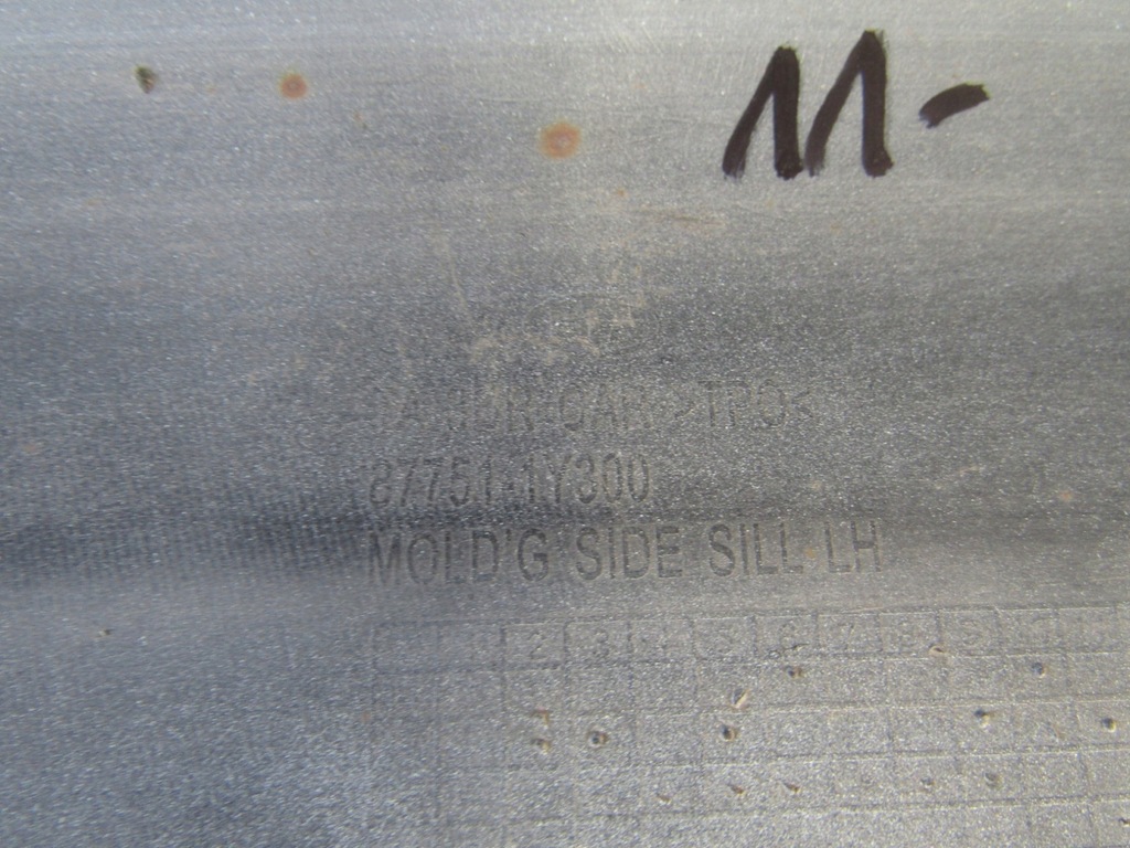 фото №8, Молдинг поріг ліва kia picanto 2011- 3d накладка