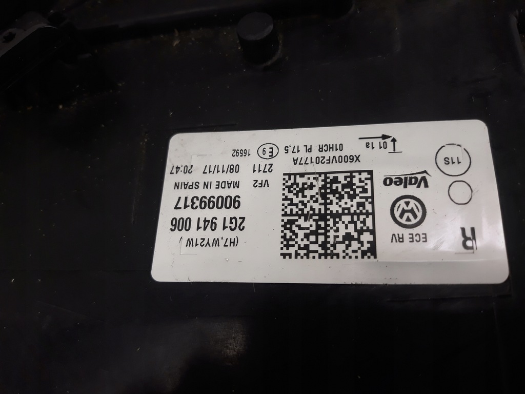 фото №13, Vw polo 2g vi 6 лампа правая передняя перед