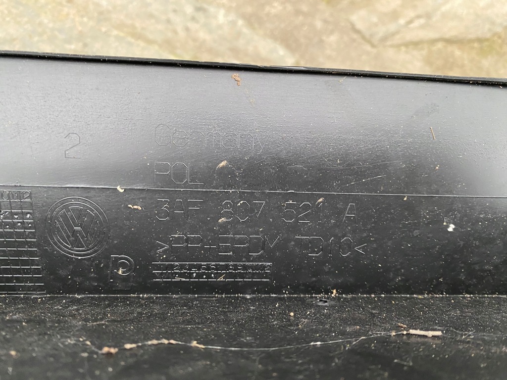 фото №11, Vw passat b7 3af накладка спойлер диффузор бампера задняя 3af807521a оригинал