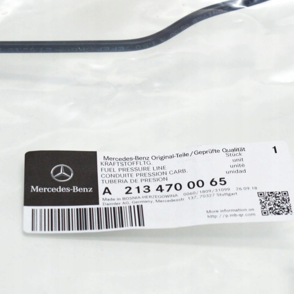 Шланг давления топлива mb e t-model s213 a2134700065 оригинальный с Разборки