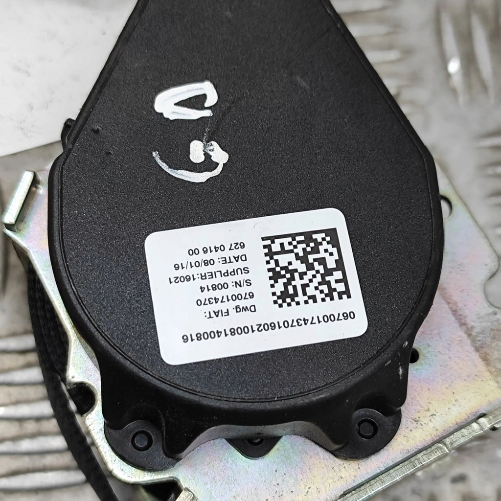 фото №5, Maserati ghibli 2016 правая сторона pas безопасности сиденье заднего