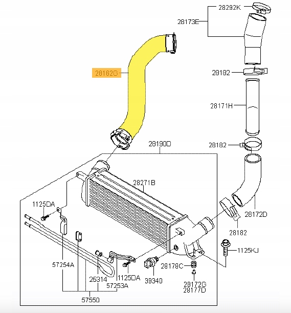 фото №2, Wąż turbo труба шланг hyundai h-1 ii 2.5 crdi