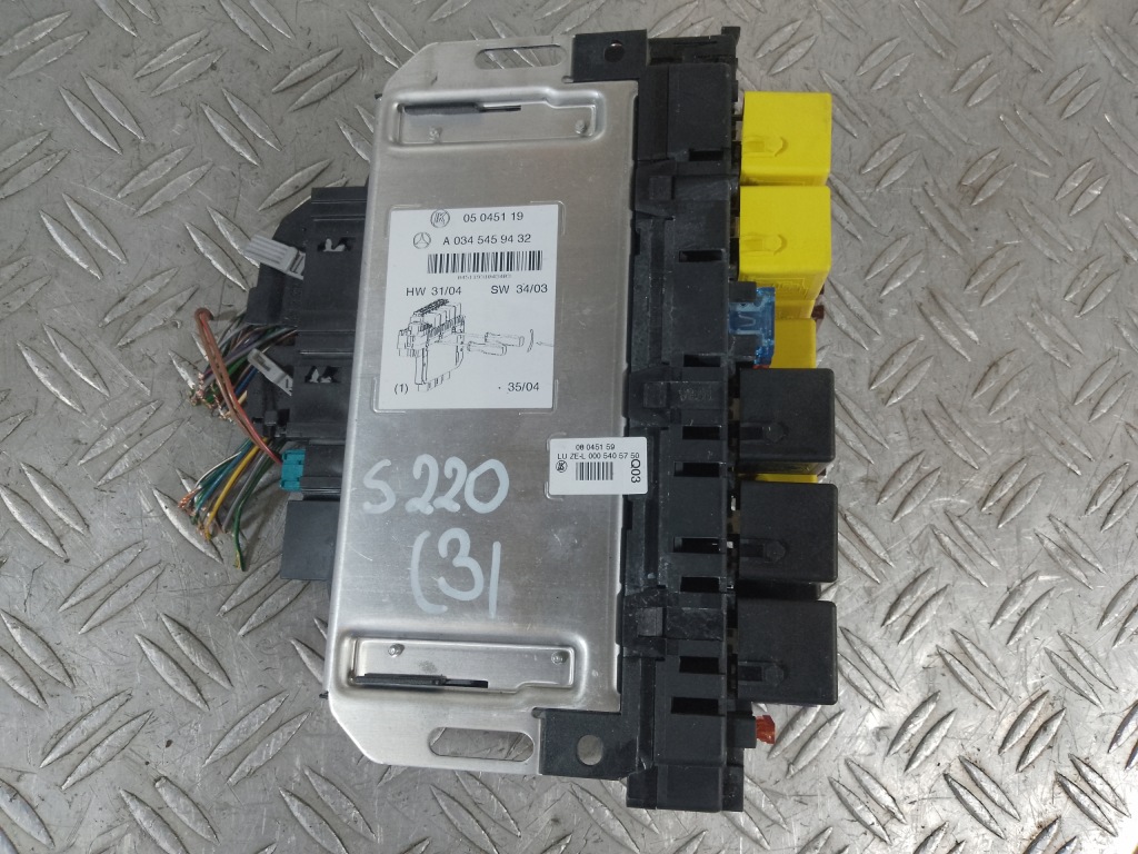 фото №1, Mercedes w220 lift 02- модуль блок керування a0345459432