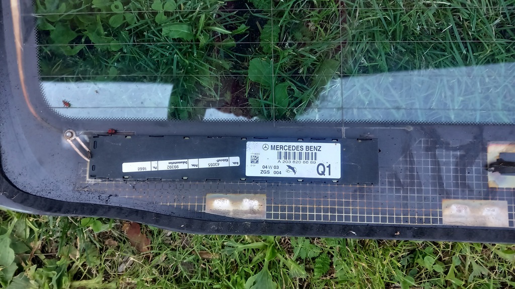 фото №5, Стекло задняя задняя w крышка mercedes w203 kombi