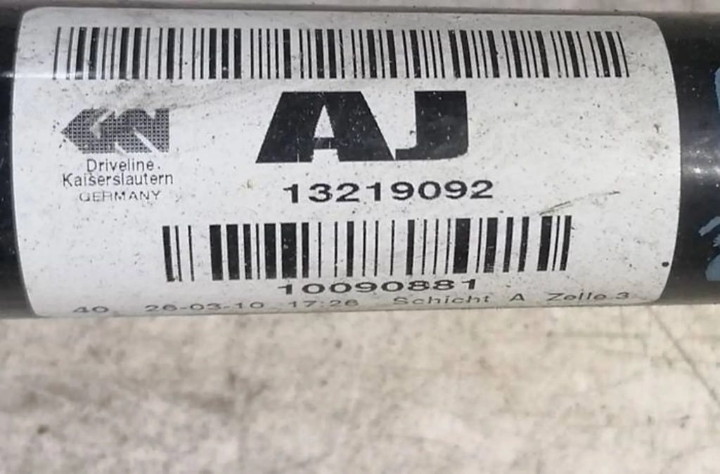 фото №2, Opel insignia a 08- приводной вал 13219092