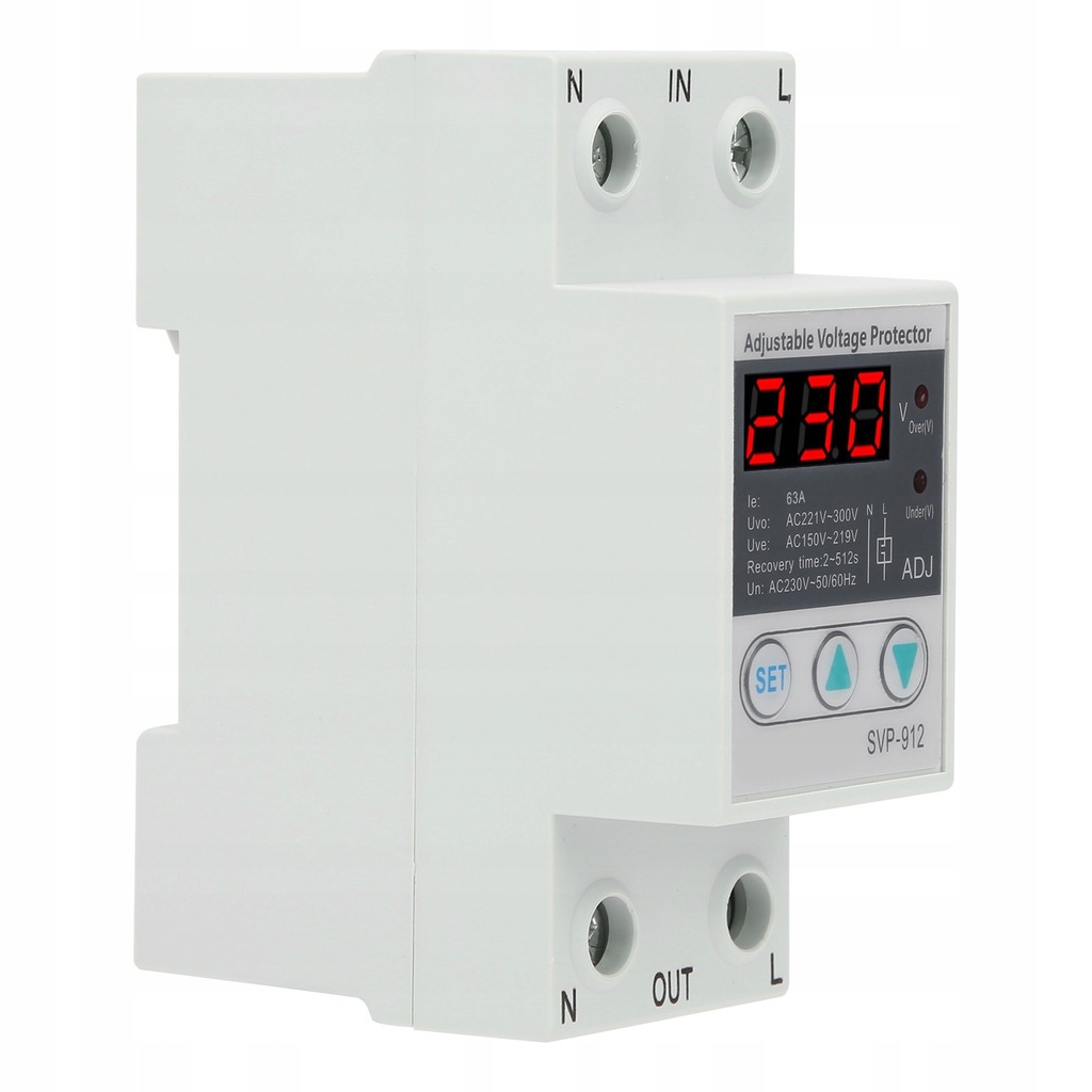 фото №1, Реле захисту напруги 63a 230vac 50hz