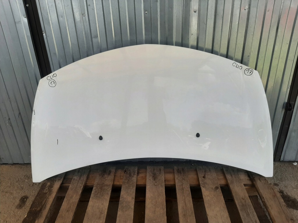 фото №1, Капот кришка двигуна renault clio iii lift білий оригінальна ov369