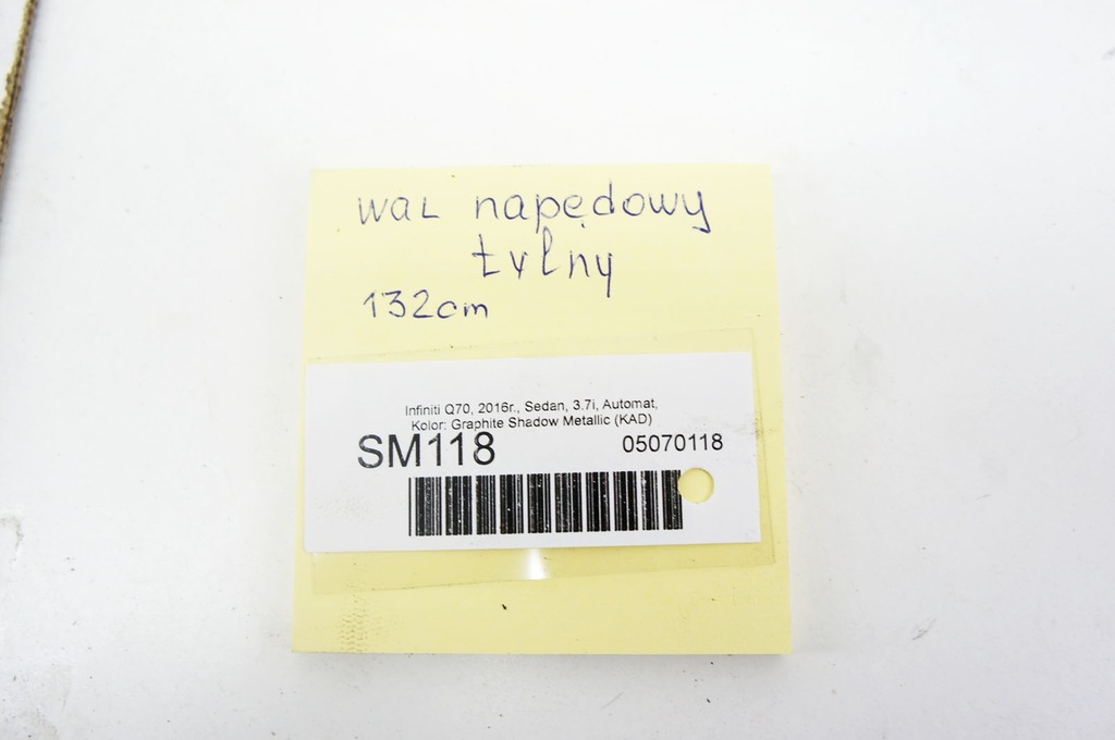 фото №5, Sm118 infiniti q70 3.7i wał приводной задняя задний