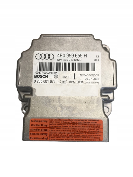фото №1, Модуль датчик подушка безпеки audi a8 d3 4e0959655h