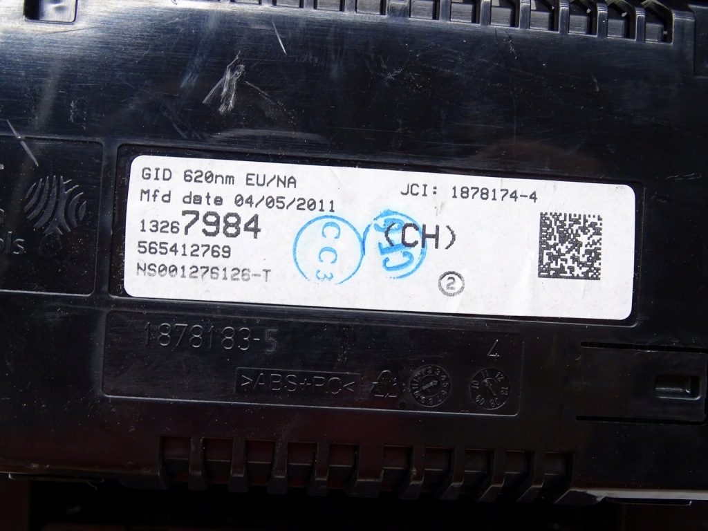 Дисплей экран часы панель переключатель 13267984 opel astra iv j Оригинал