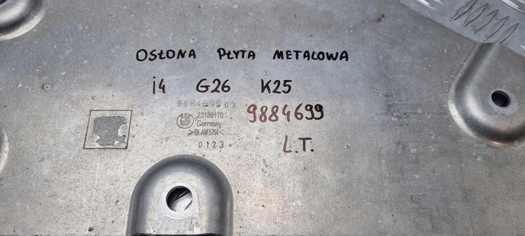 фото №10, Bmw i4 g26 захист металева ліва лівий задня задня 9884699