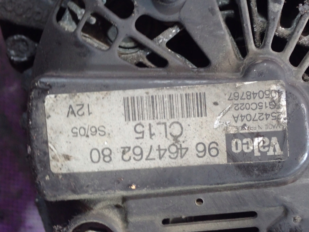 фото №9, Peugeot 206 02-09 1.4 hdi 70km генератор 9646476280