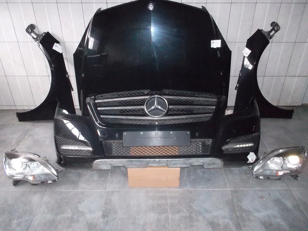 фото №1, Mercedes r klasa 251 w251 lift капот полный перед лампы